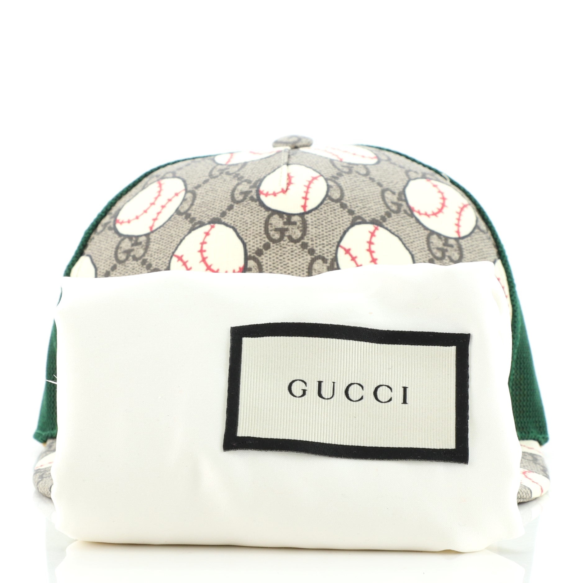 Baseball Cap Printed GG Coated Canvas Large