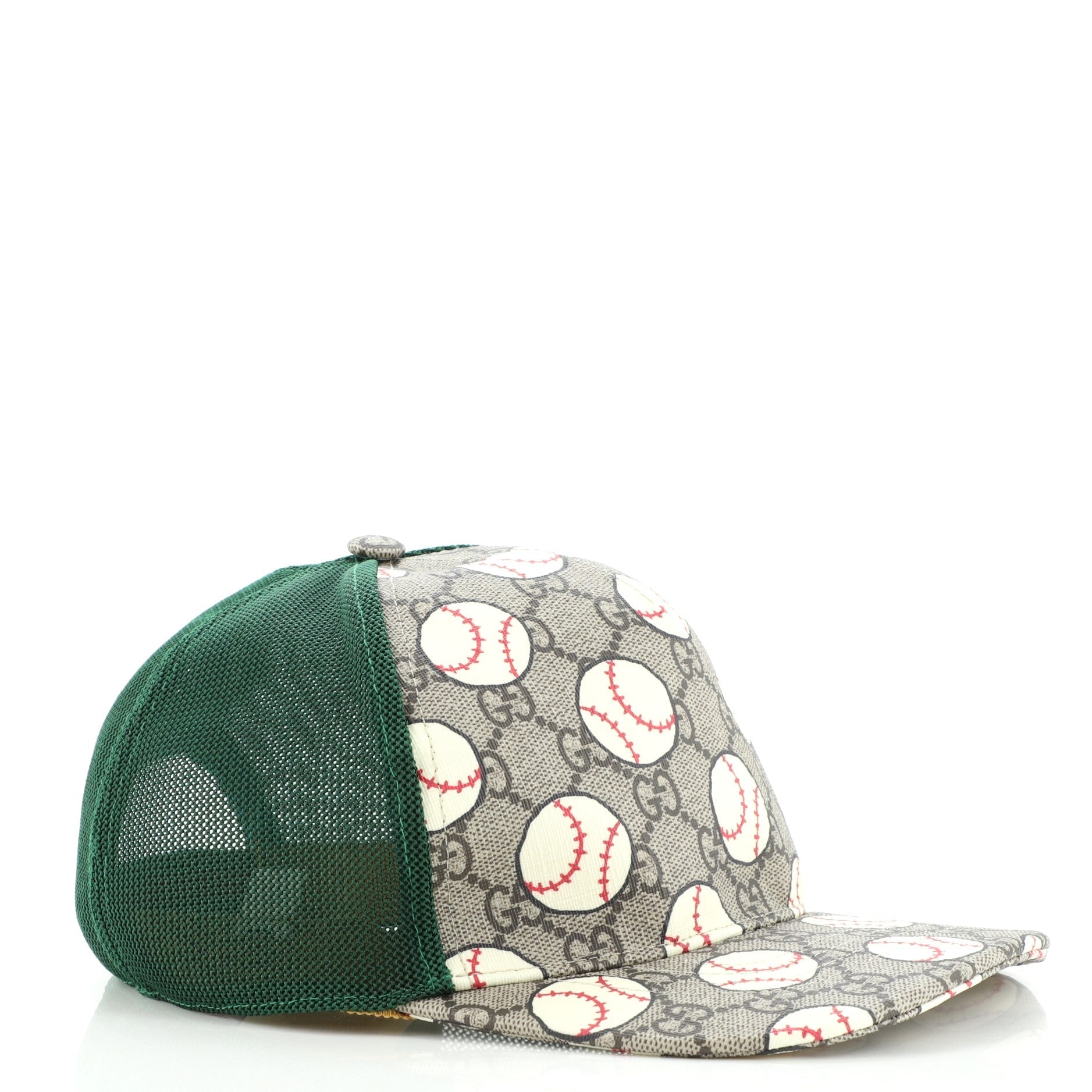 Baseball Cap Printed GG Coated Canvas Large