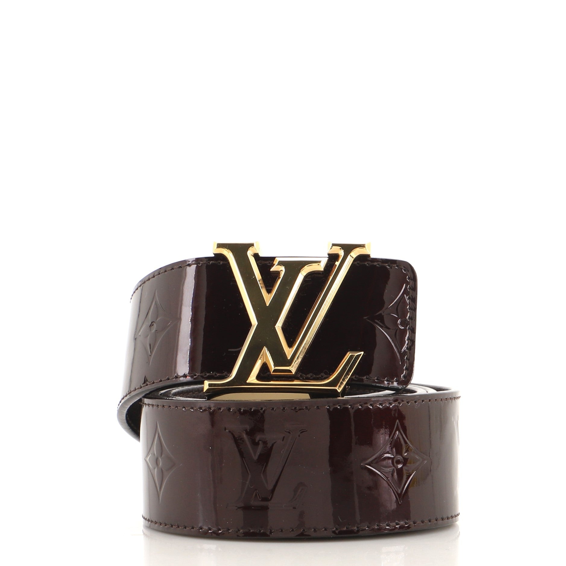 LV Facettes Belt Monogram Vernis Wide 95