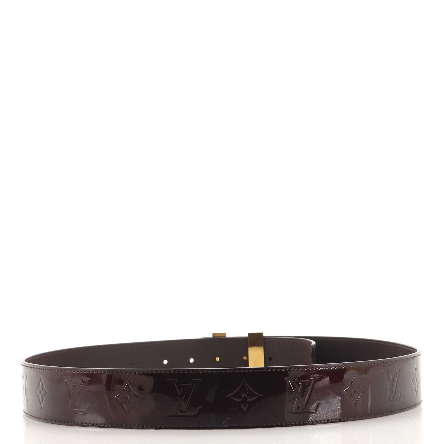 LV Facettes Belt Monogram Vernis Wide 95