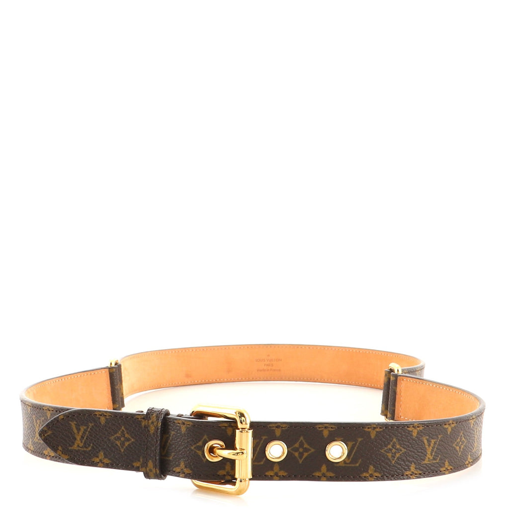 Ceinture Trio Belt Monogram Canvas Thin 85