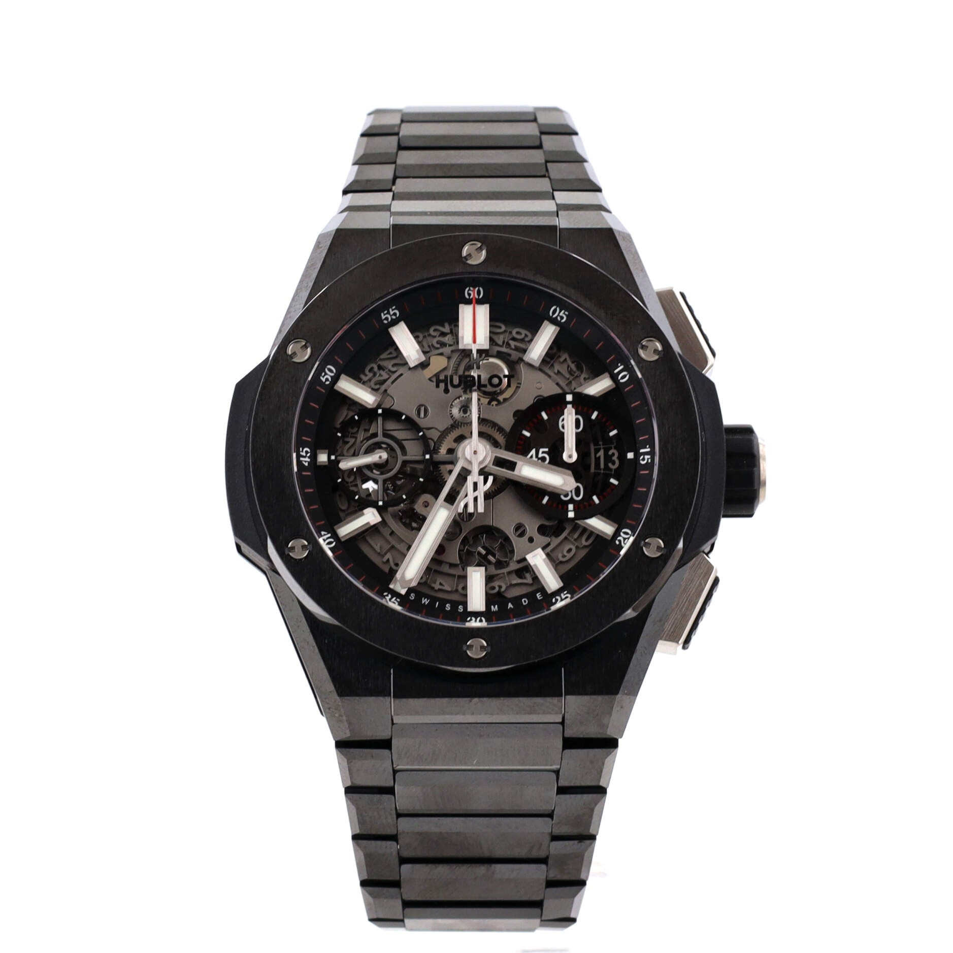 Big Bang Black Magic Integral Chronograph Automatic Watch Ceramic 42