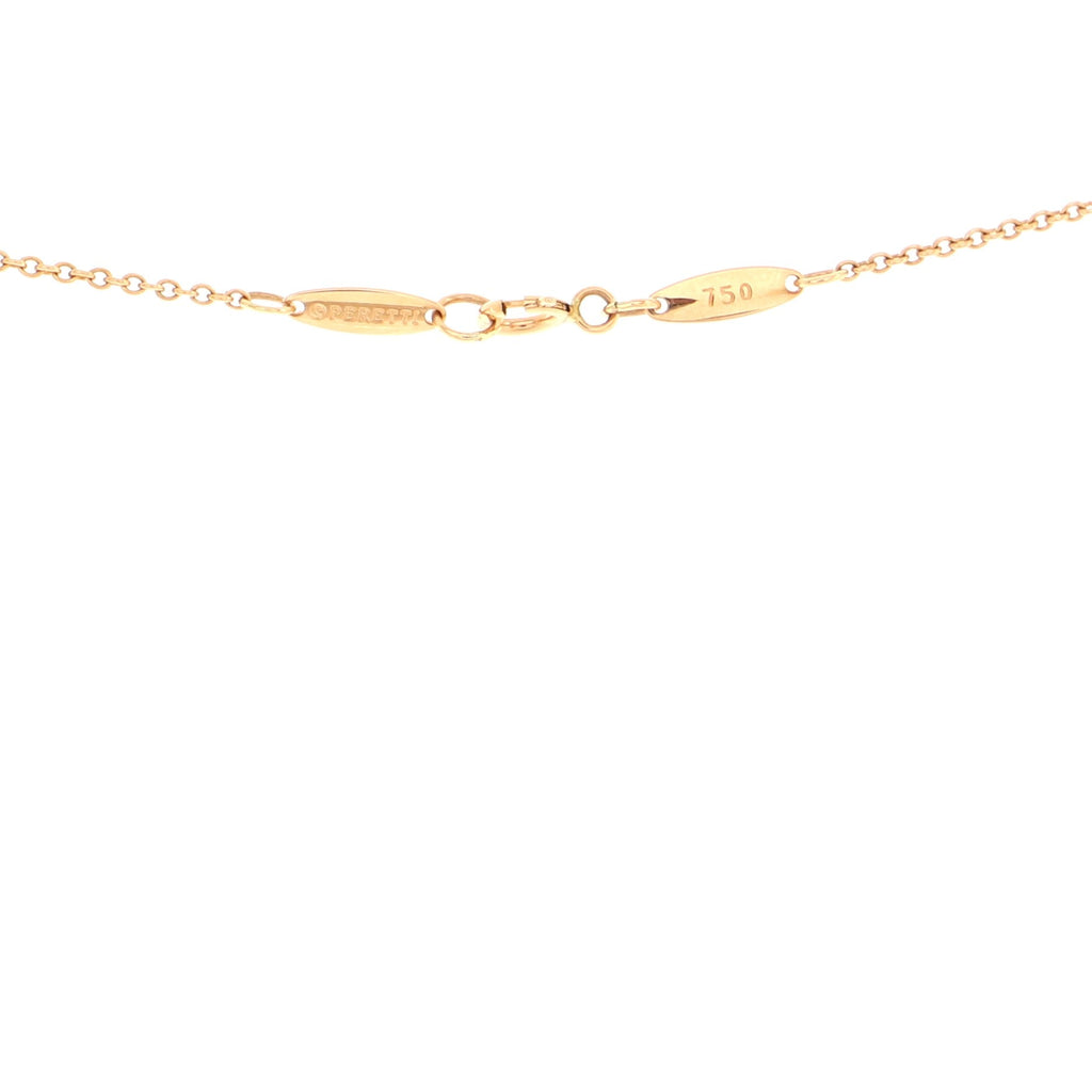 Elsa Peretti Open Heart Pendant Necklace 18K Rose Gold 11mm
