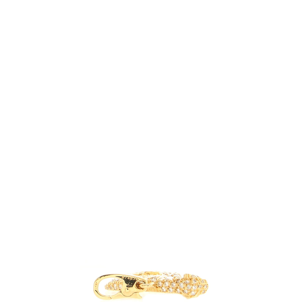 Panthere Charm Necklace 18K Yellow Gold with Diamonds