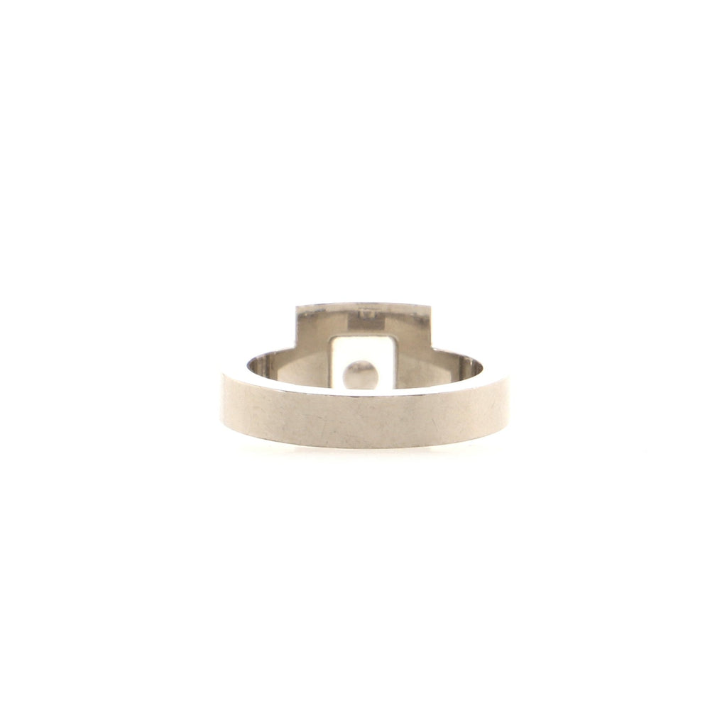 Happy Diamonds Square Ring 18K White Gold and Diamonds