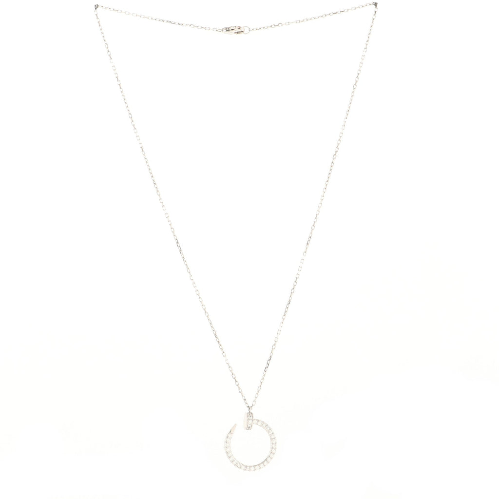 Juste un Clou Pendant Necklace 18K White Gold and Diamonds