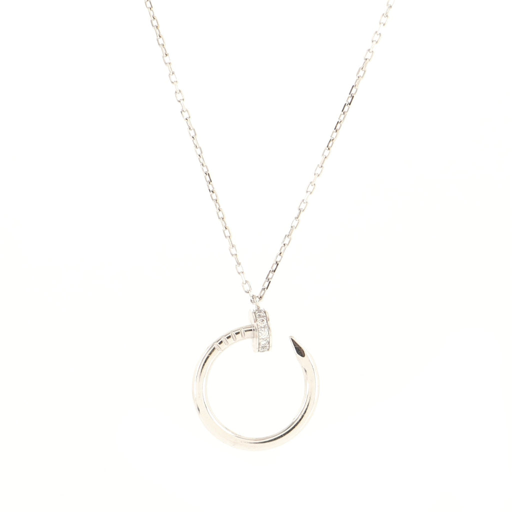 Juste un Clou Pendant Necklace 18K White Gold and Diamonds