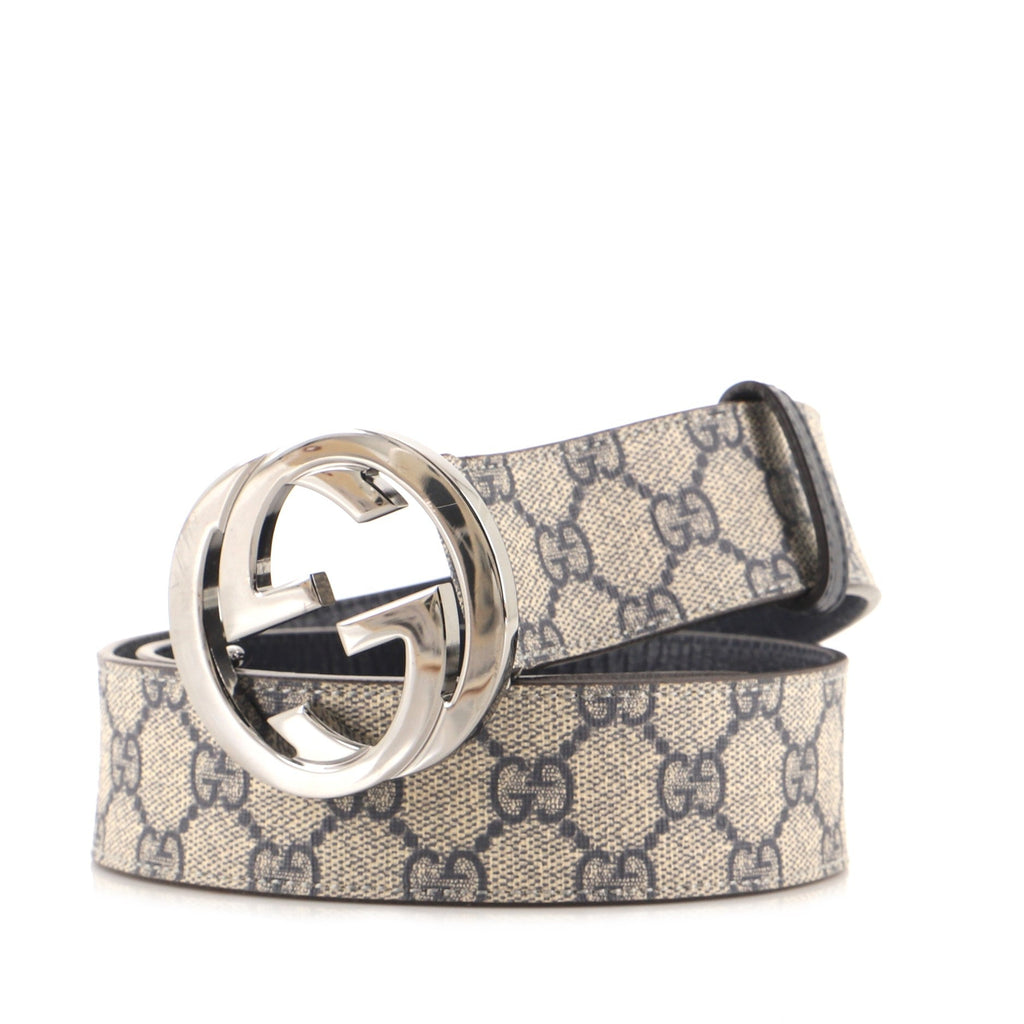Interlocking G Belt GG Coated Canvas Medium 85