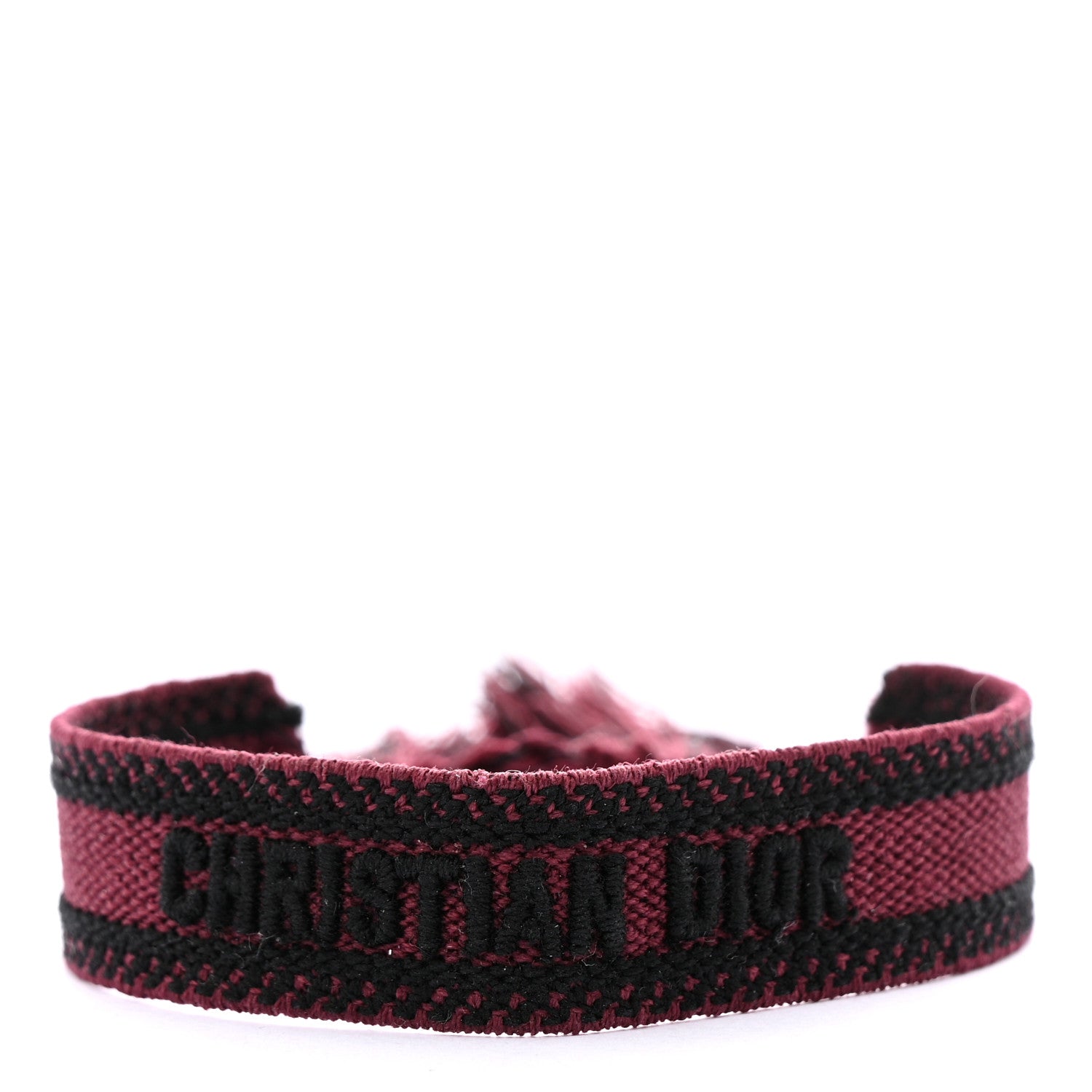 Woven Cotton Friendship Bracelet Burgundy