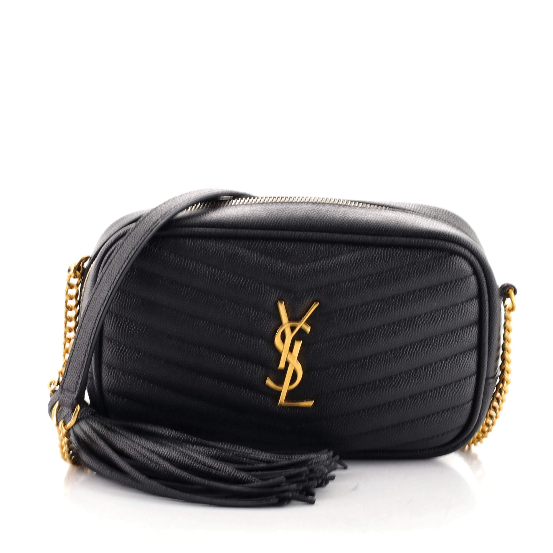 Lou Camera Bag Matelasse Chevron Leather Mini