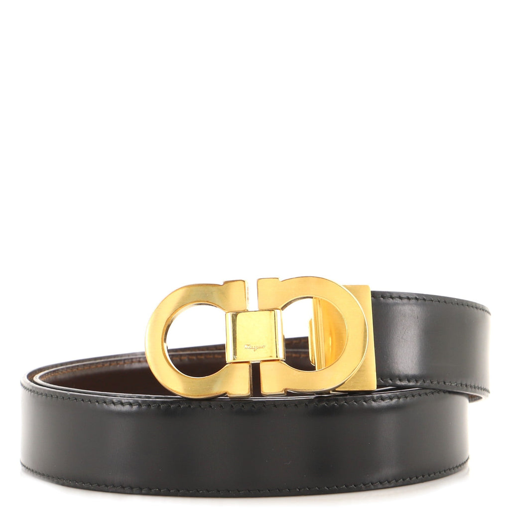 Gancini Reversible Belt Leather Wide 90
