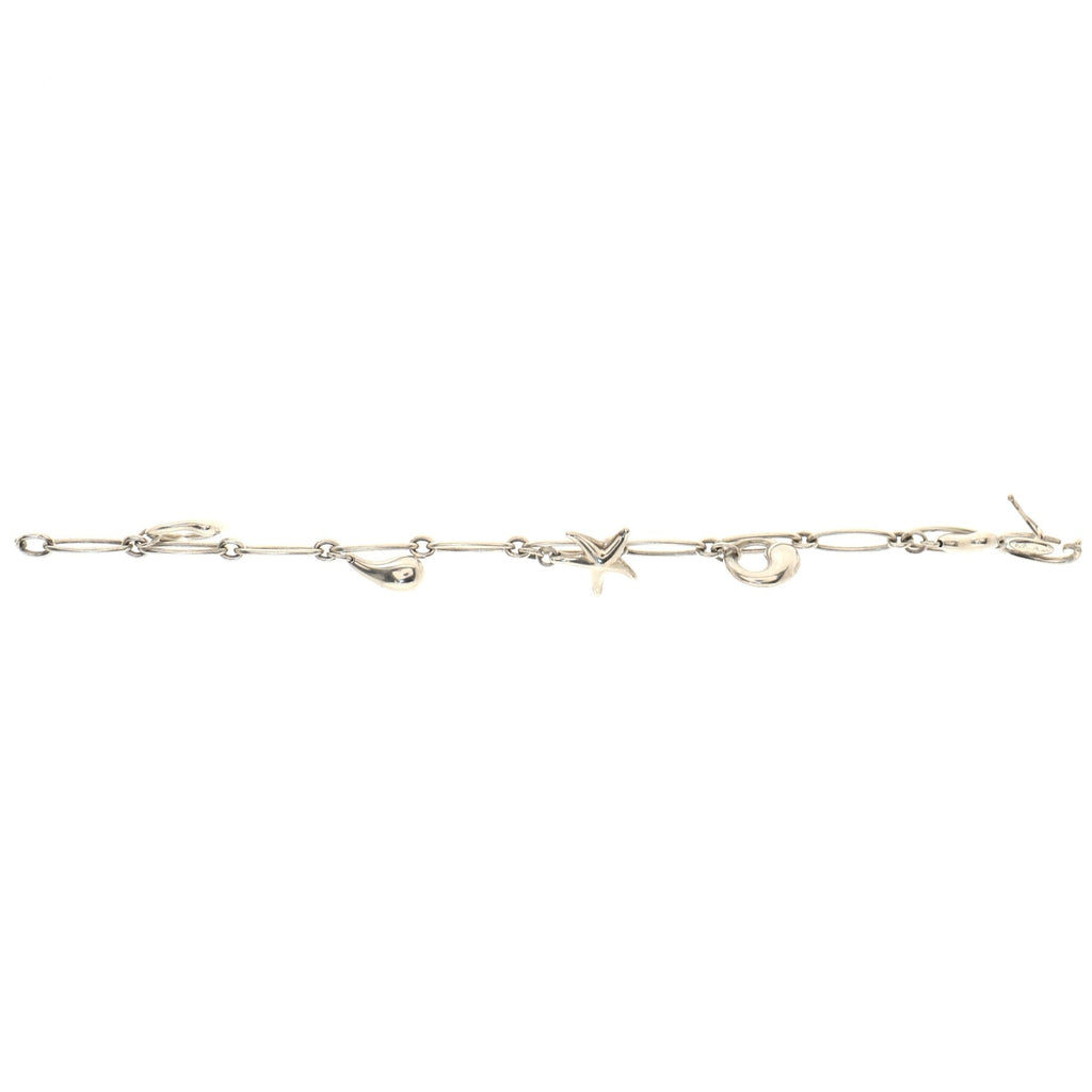 Elsa Peretti Five Charm Bracelet Sterling Silver