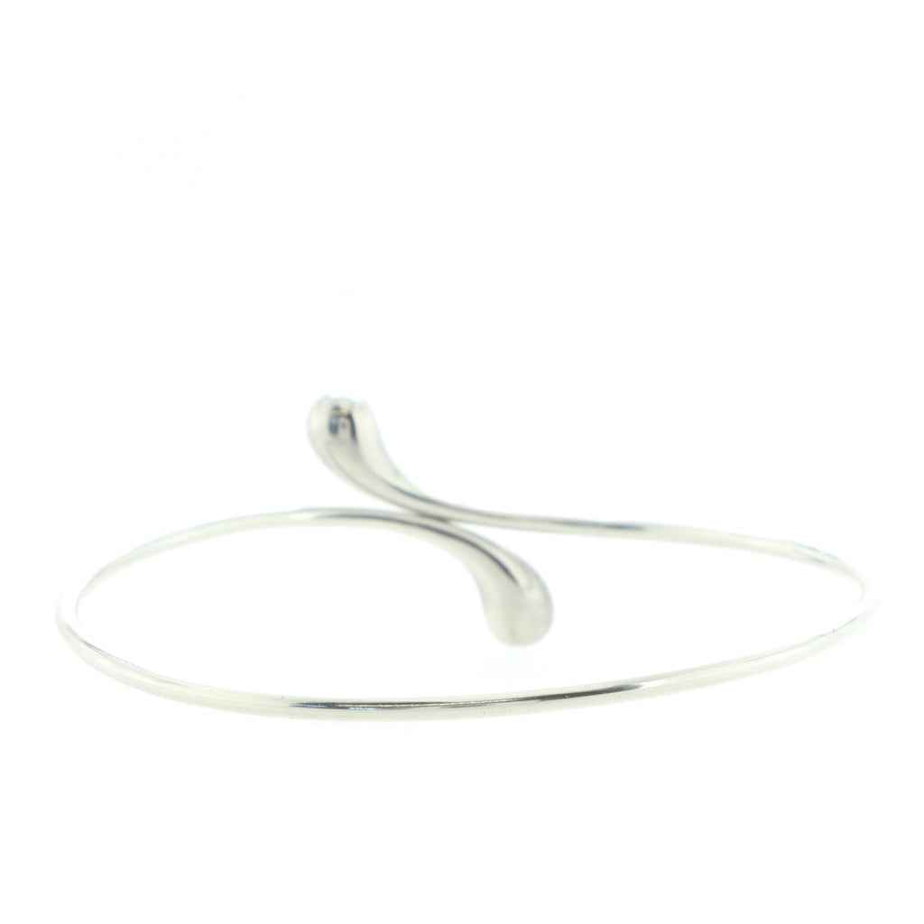 Elsa Peretti Elongated Teardrop Bangle Bracelet Sterling Silver