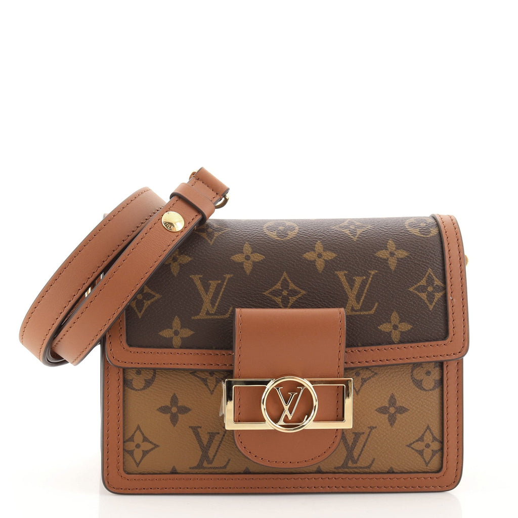 Dauphine Shoulder Bag Reverse Monogram Canvas Mini