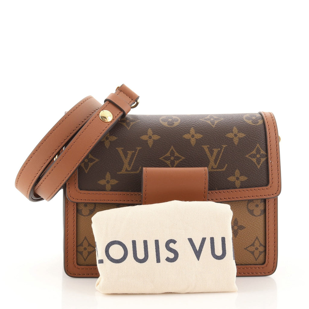 Dauphine Shoulder Bag Reverse Monogram Canvas Mini