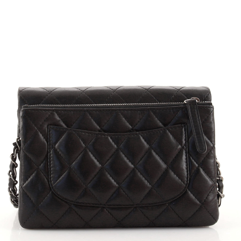 Paris-Salzburg Zip Multi Flap Bag Quilted Lambskin Mini