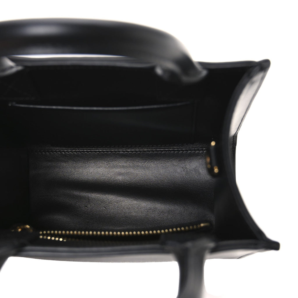 DOLCE GABBANA Calfskin Mini DG Daily Shopper Tote Black