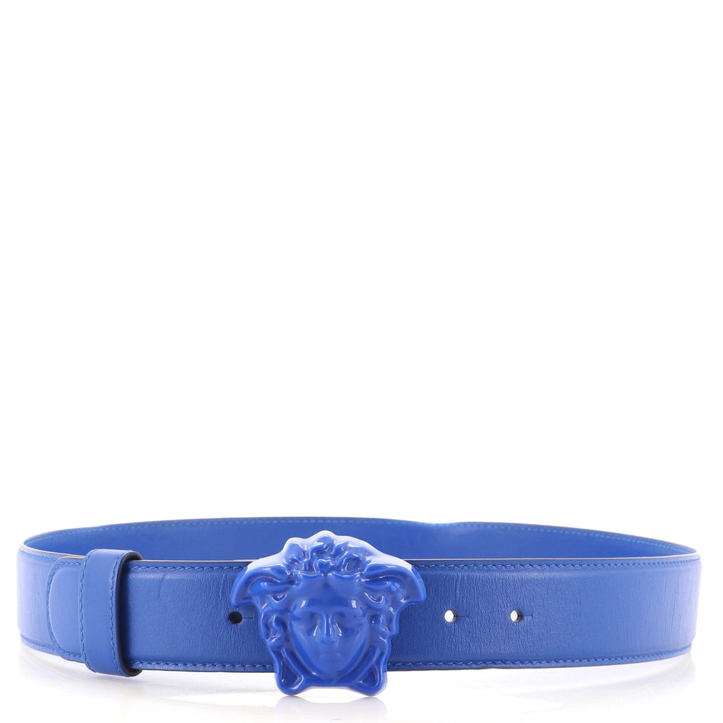 Medusa Buckle Belt Leather Wide 85