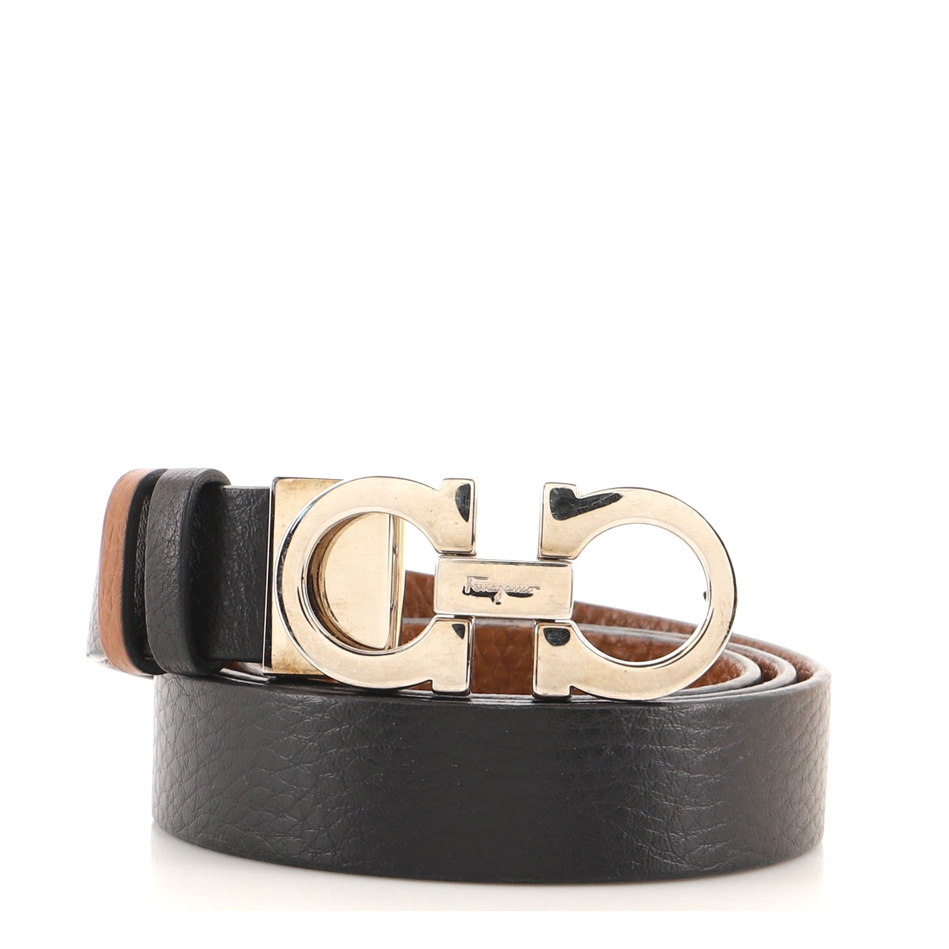Gancini Reversible Belt Leather Wide 85