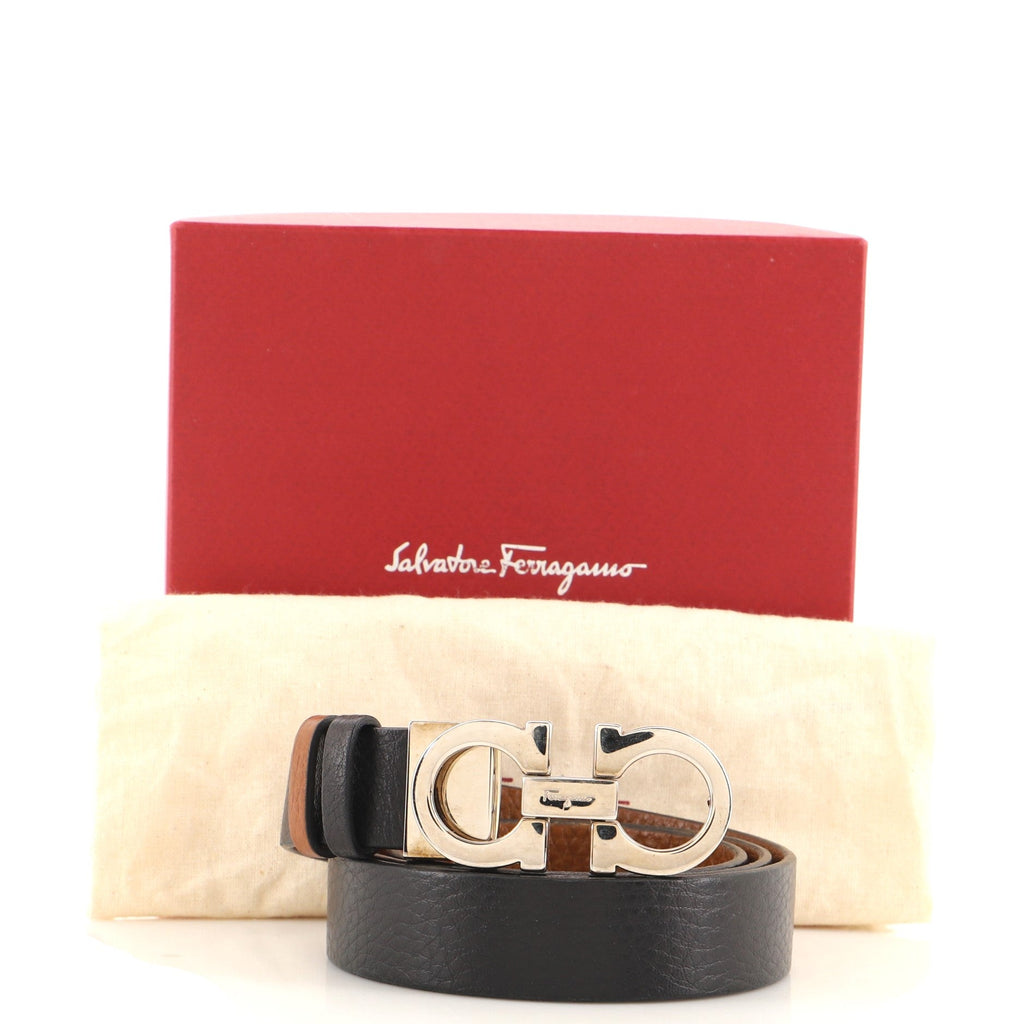 Gancini Reversible Belt Leather Wide 85