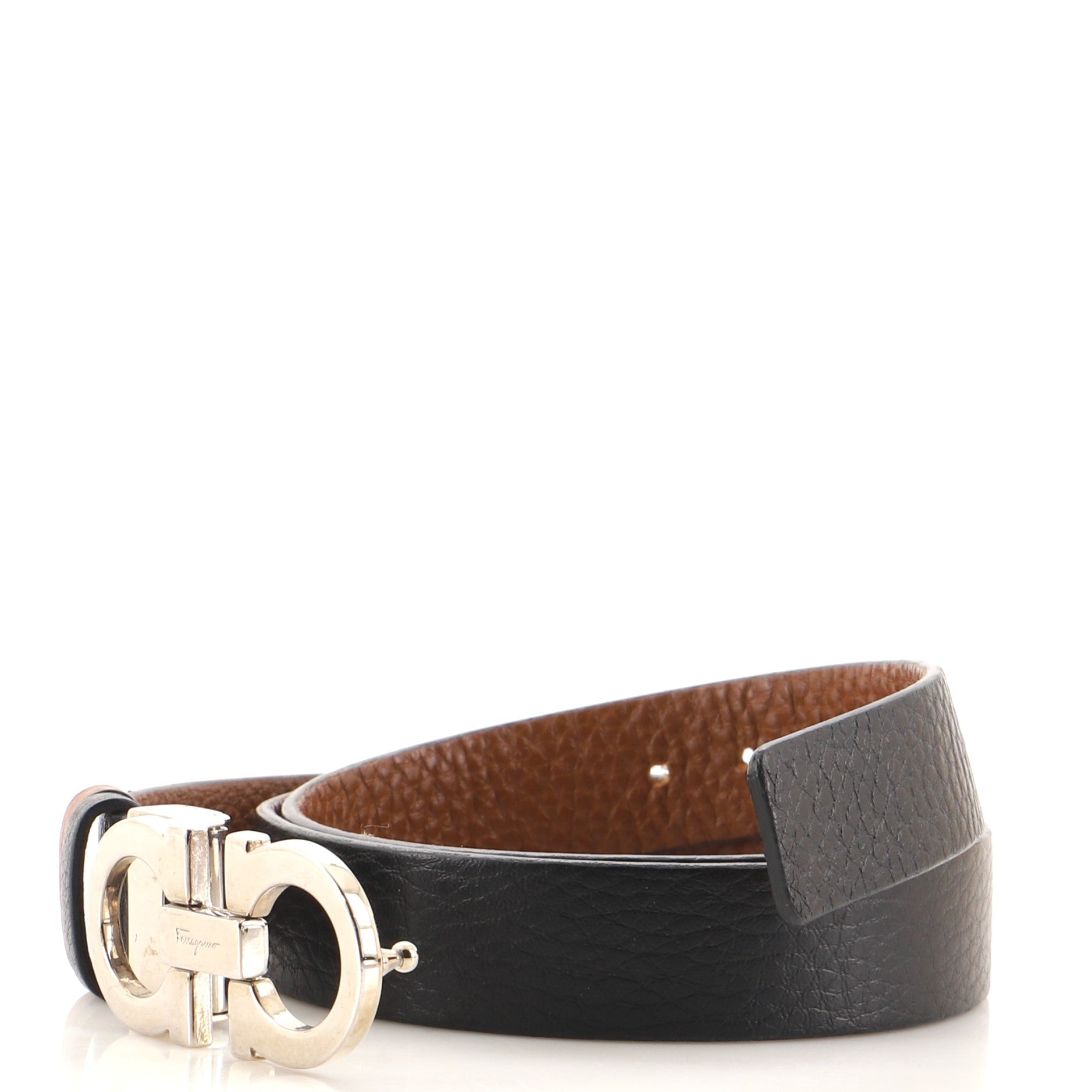 Gancini Reversible Belt Leather Wide 85
