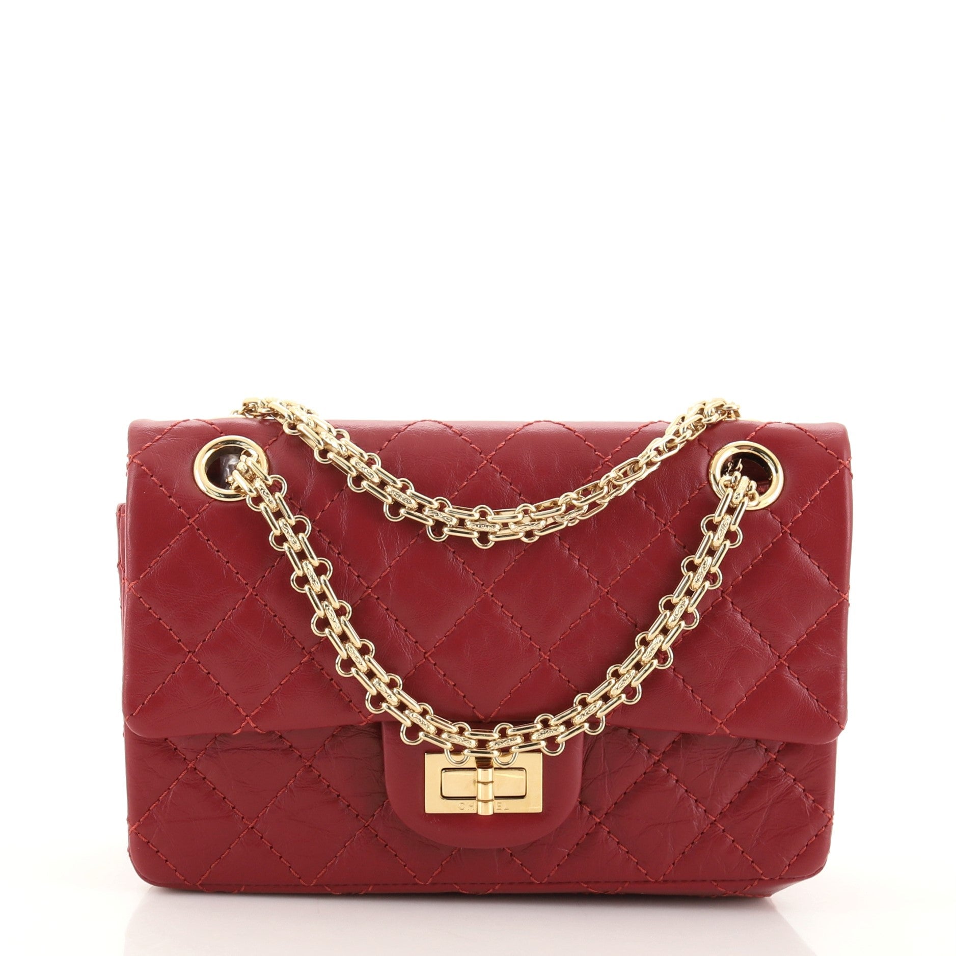 Reissue 2.55 Flap Bag Quilted Aged Calfskin Mini