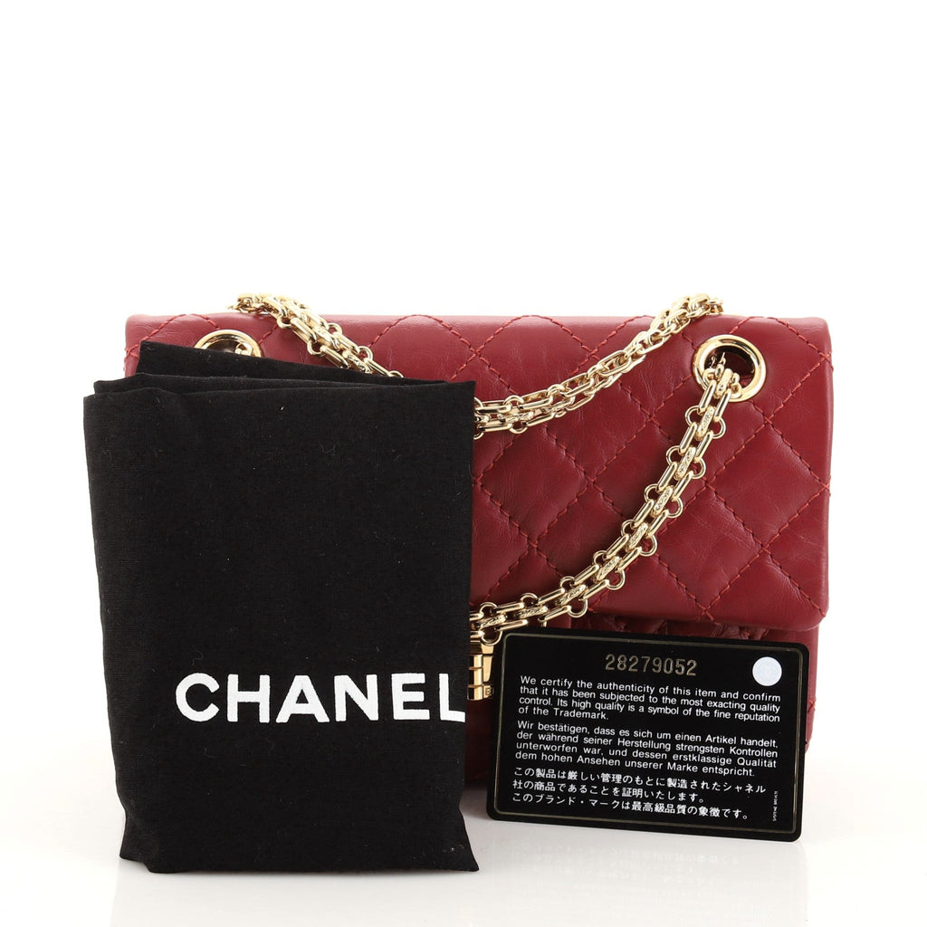 Reissue 2.55 Flap Bag Quilted Aged Calfskin Mini