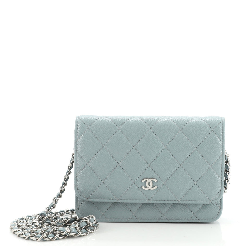 Wallet on Chain Quilted Caviar Mini