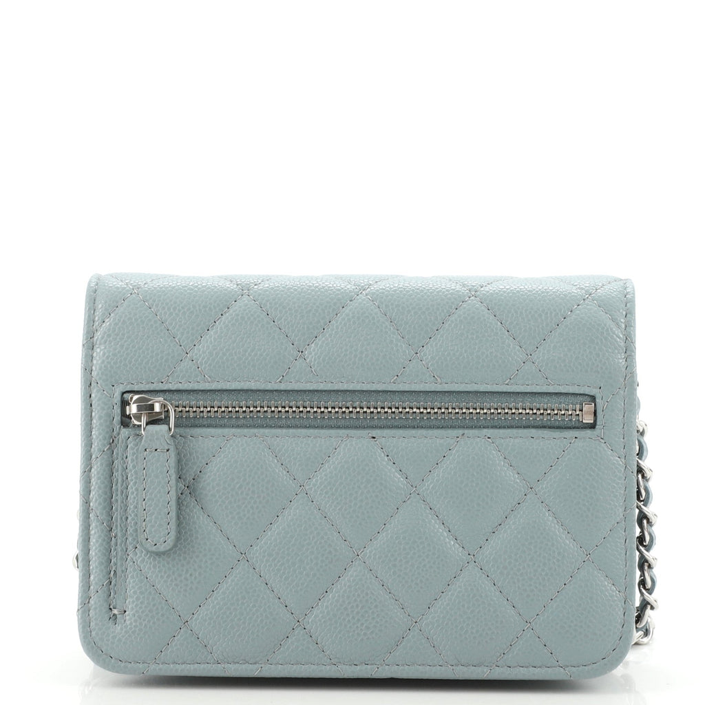 Wallet on Chain Quilted Caviar Mini
