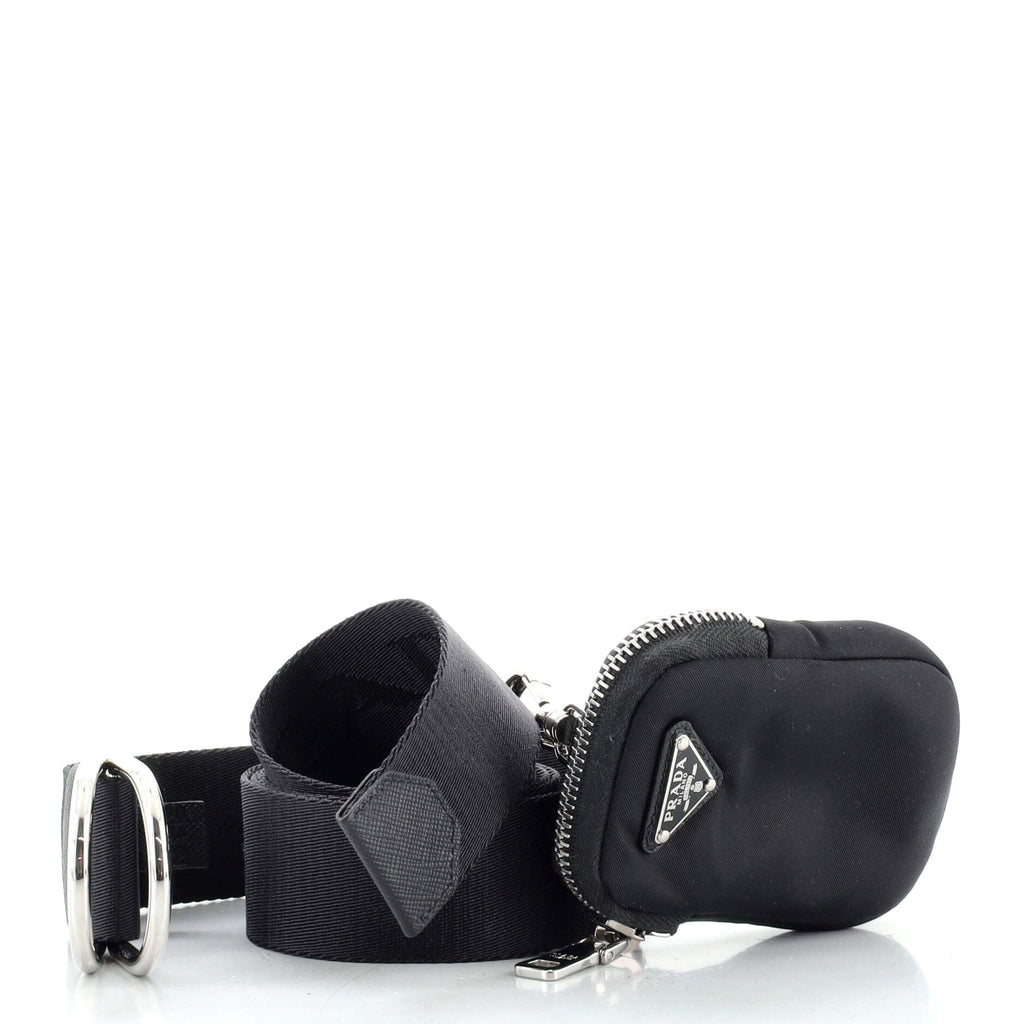 Logo Single Pouch Belt Nylon 90
