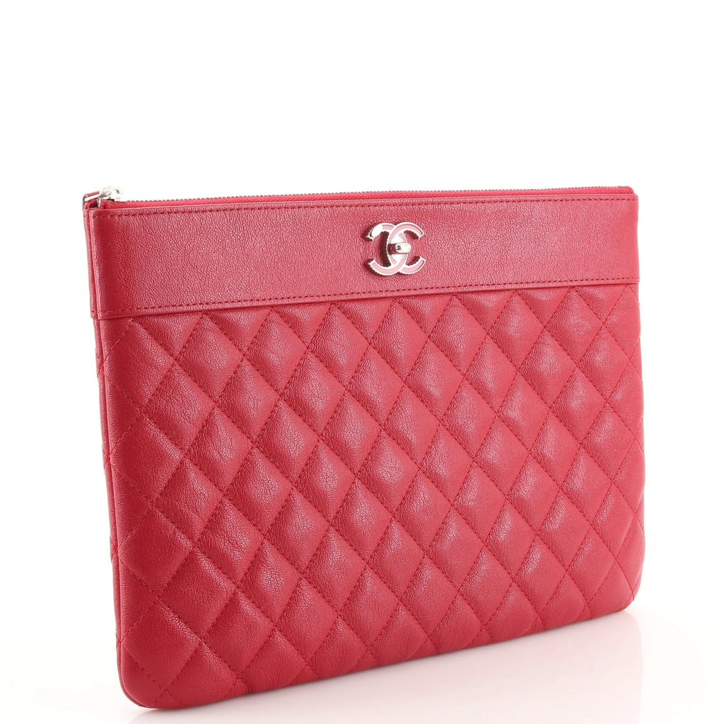 Mademoiselle Vintage O Case Clutch Quilted Sheepskin Medium