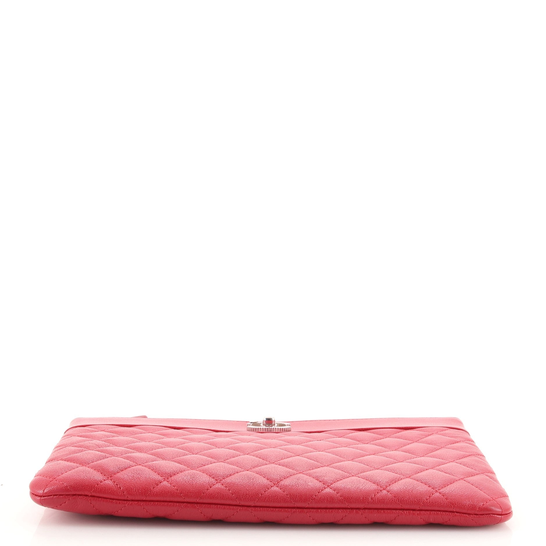 Mademoiselle Vintage O Case Clutch Quilted Sheepskin Medium