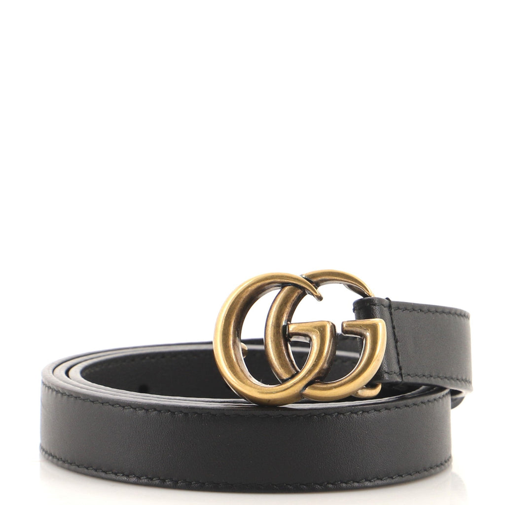 GG Marmont Belt Leather Thin 80