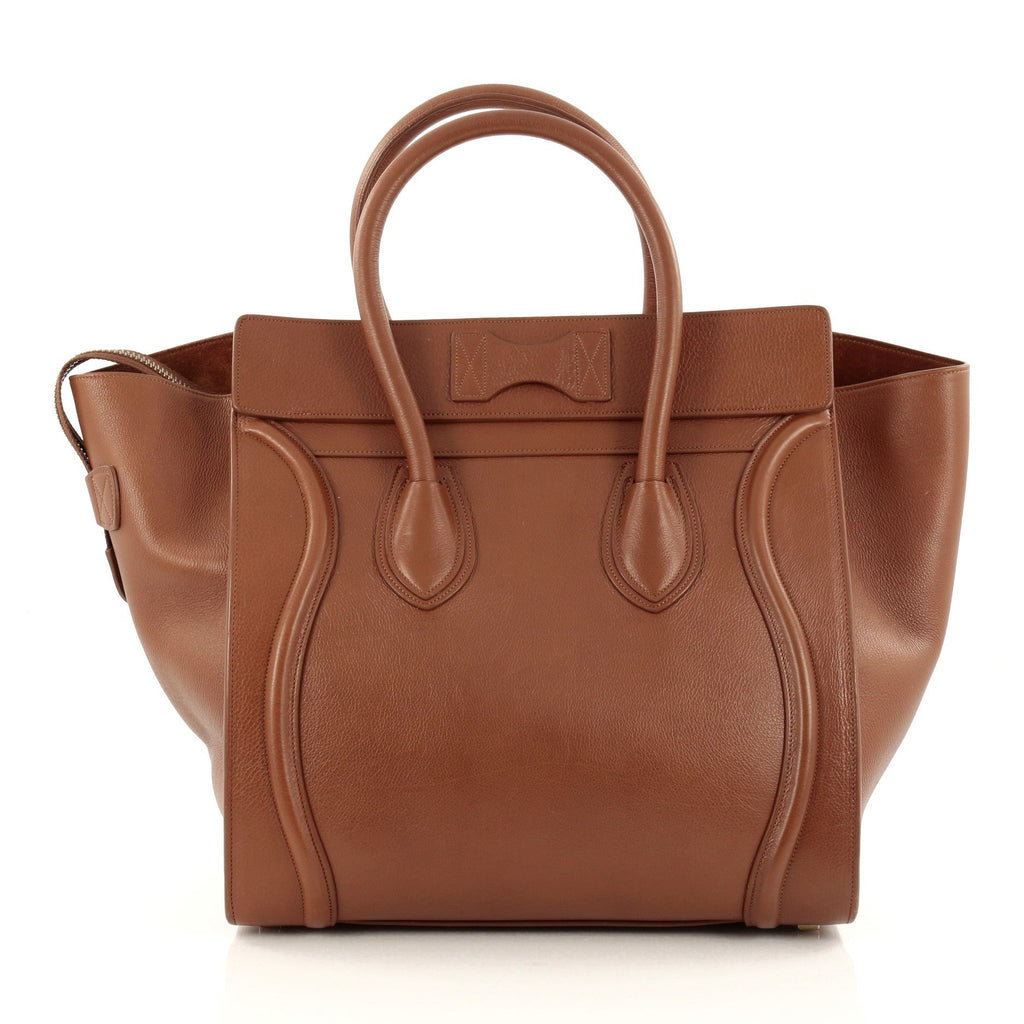 Luggage Handbag Grainy Leather Mini