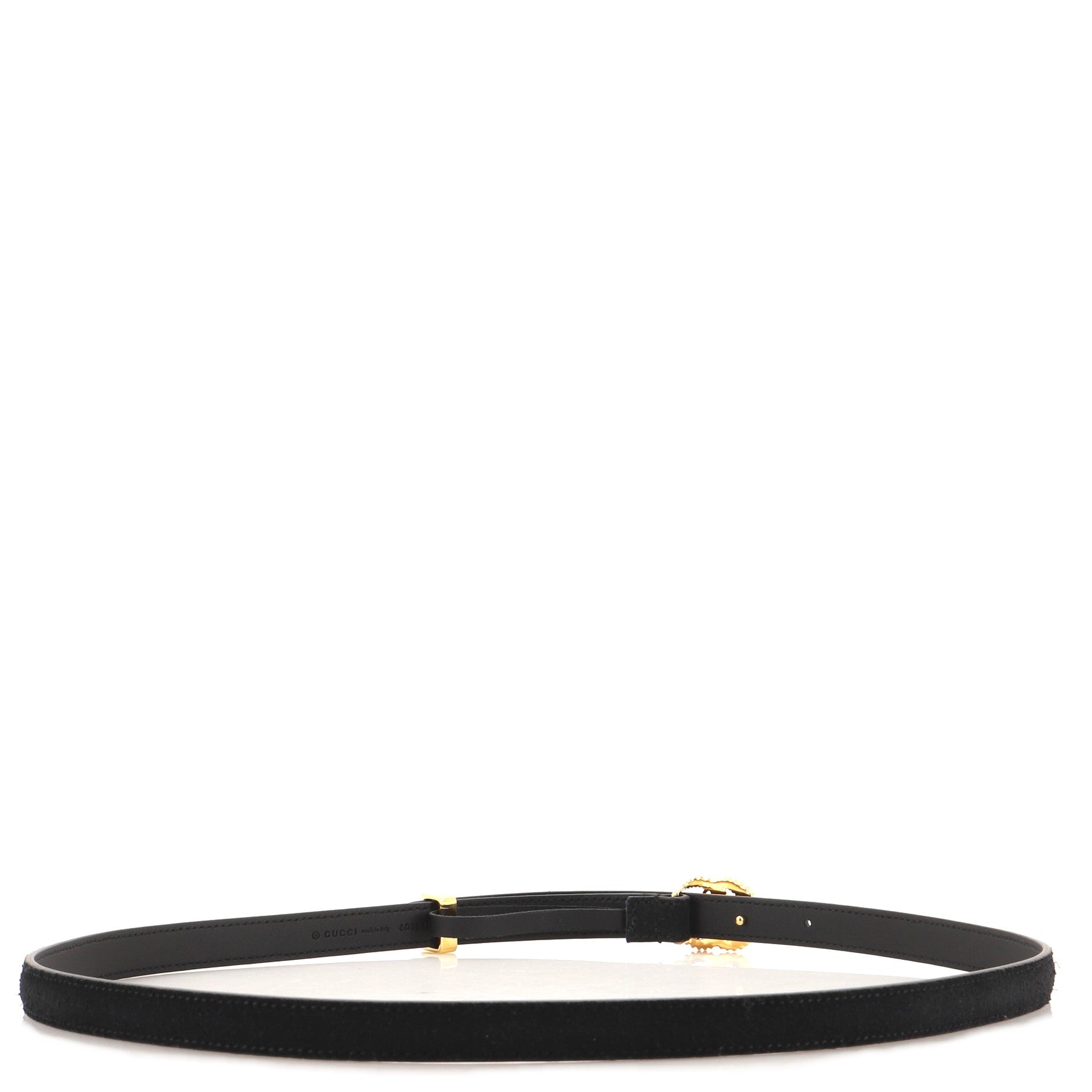 GG Torchon Belt Suede Thin 90