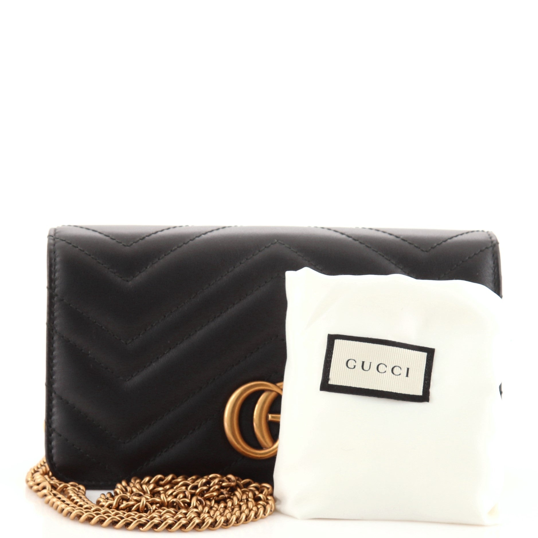 GG Marmont Chain Flap Bag Matelasse Leather Mini
