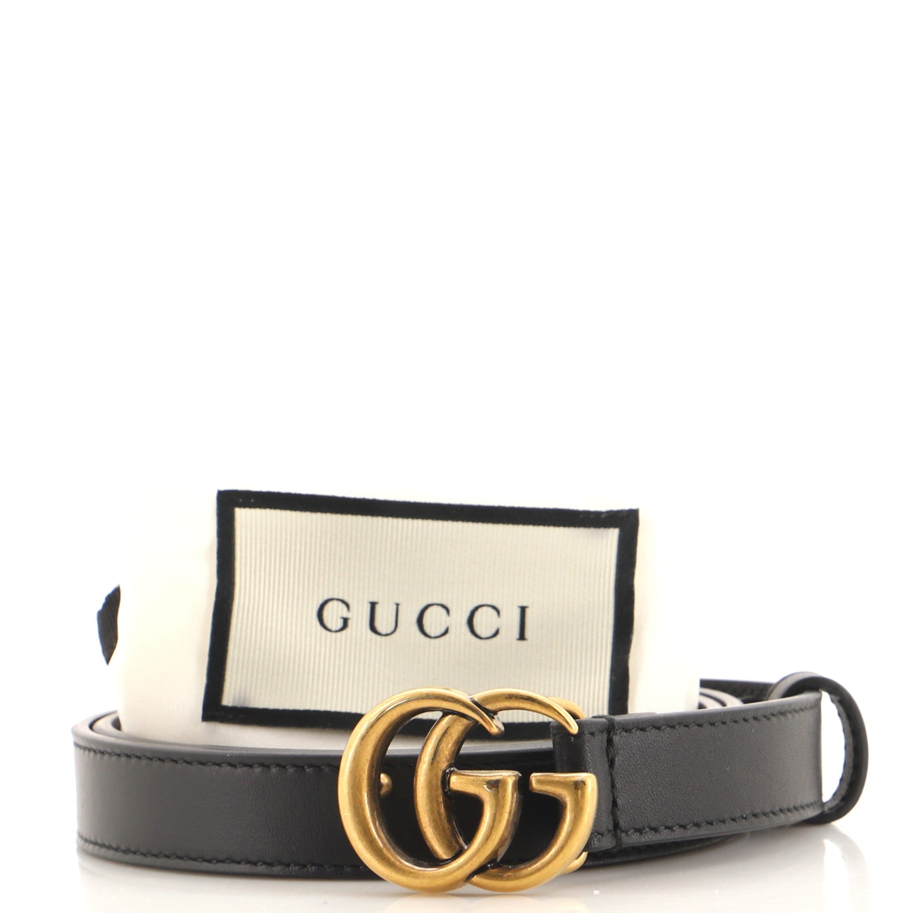 GG Marmont Belt Leather Thin 75
