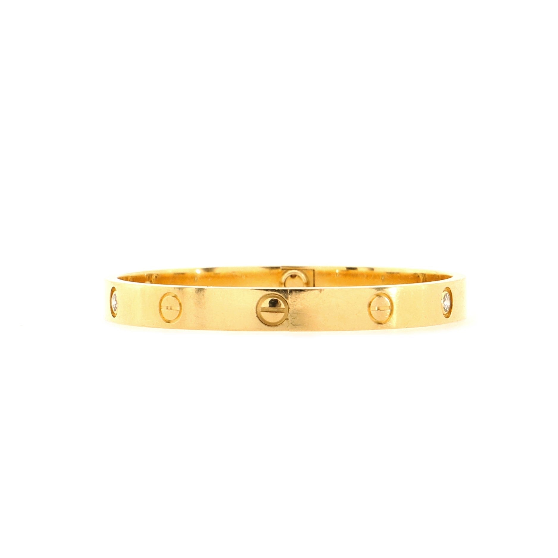 Love 4 Diamond Bracelet 18K Yellow Gold with Diamonds