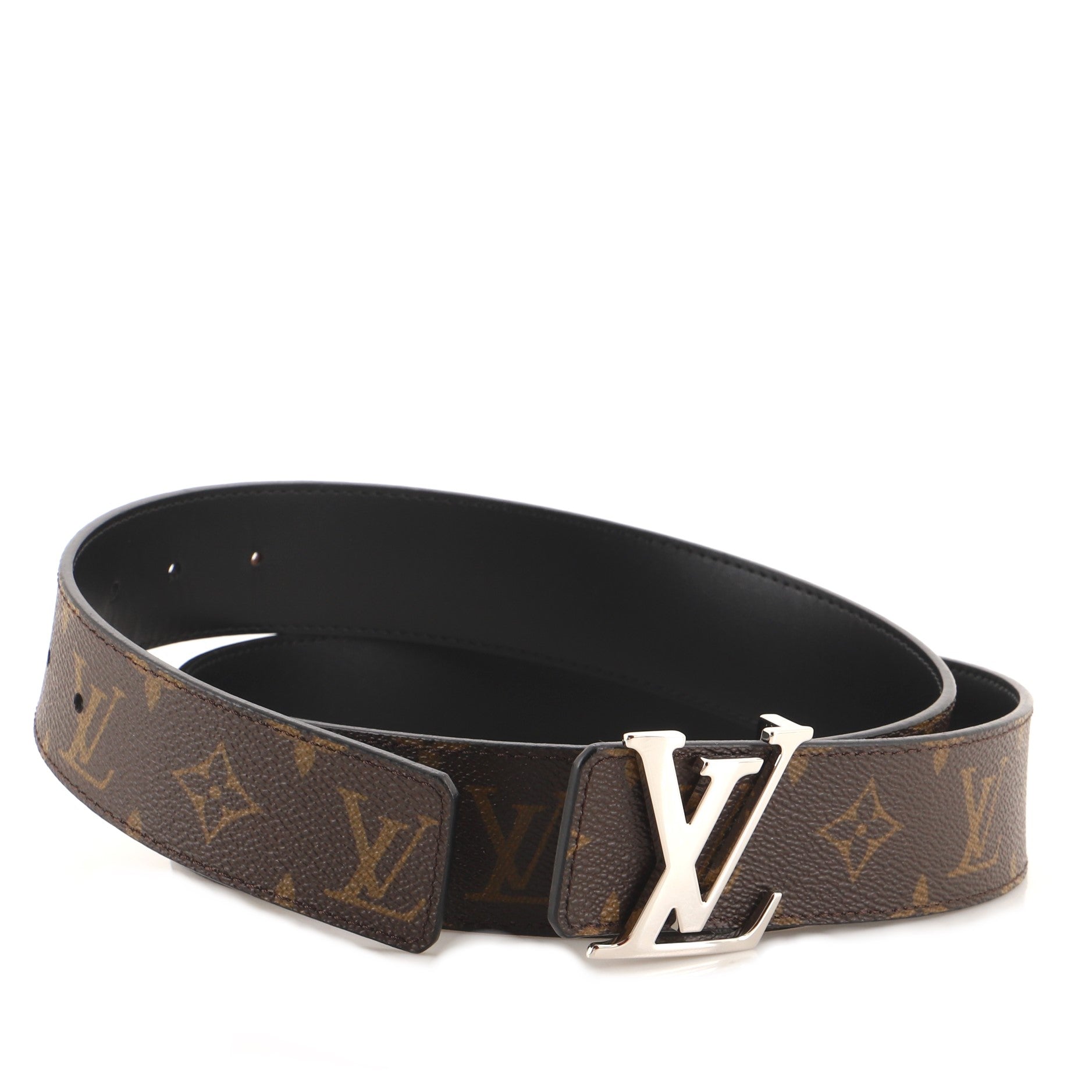LV Initiales Reversible Belt Monogram Canvas and Leather Medium 100