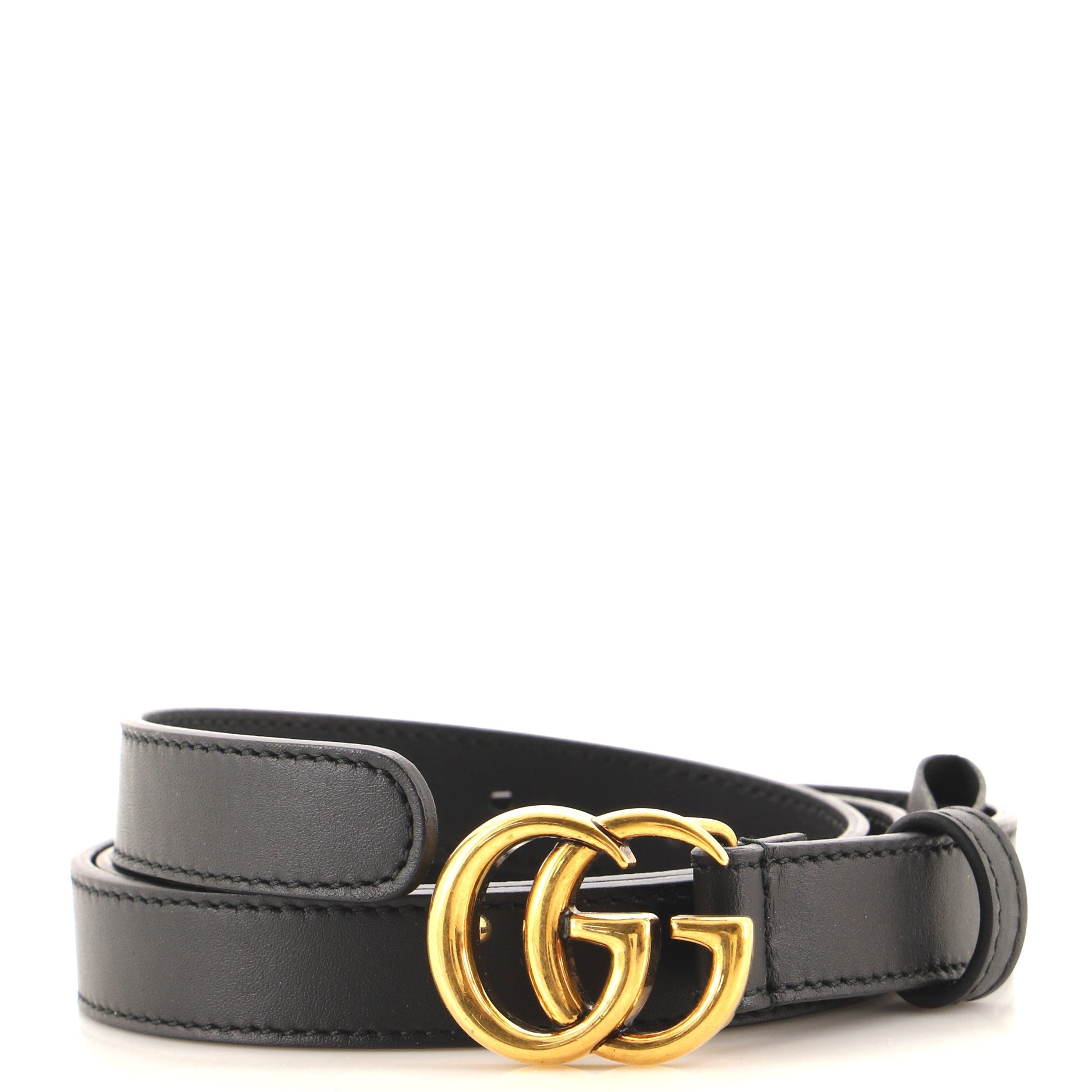 GG Marmont Belt Leather Thin 85