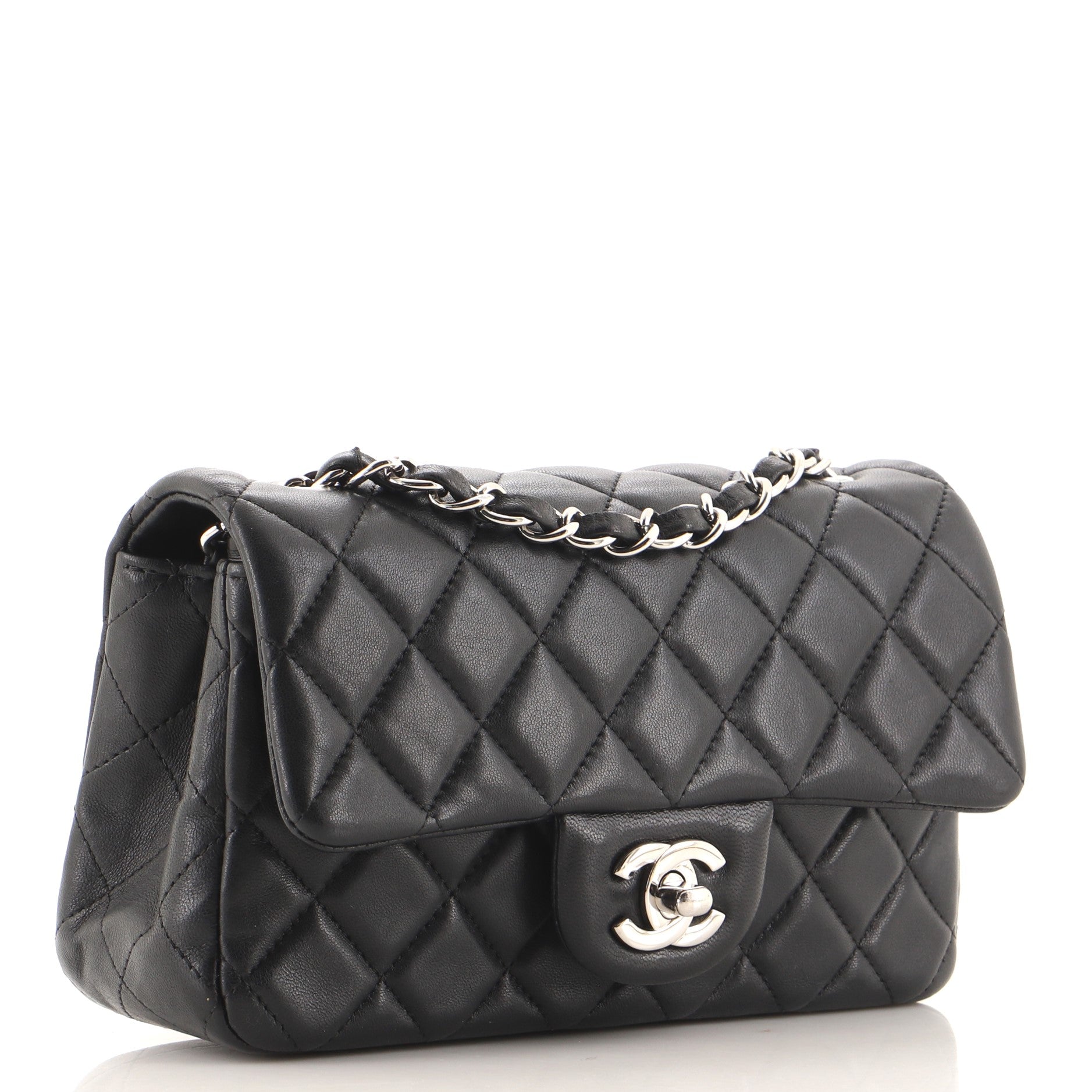 Classic Single Flap Bag Quilted Lambskin Mini
