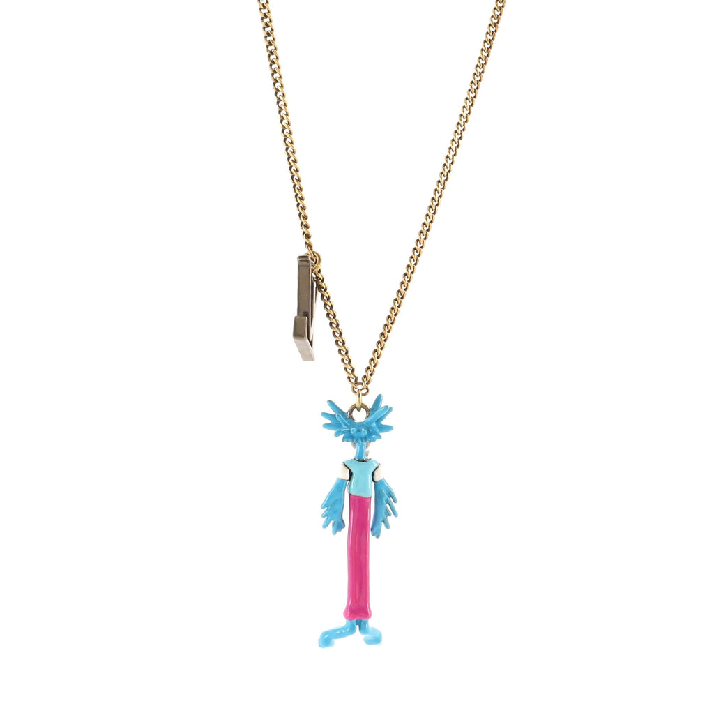 LV Friends Pendant Necklace Metal and Enamel