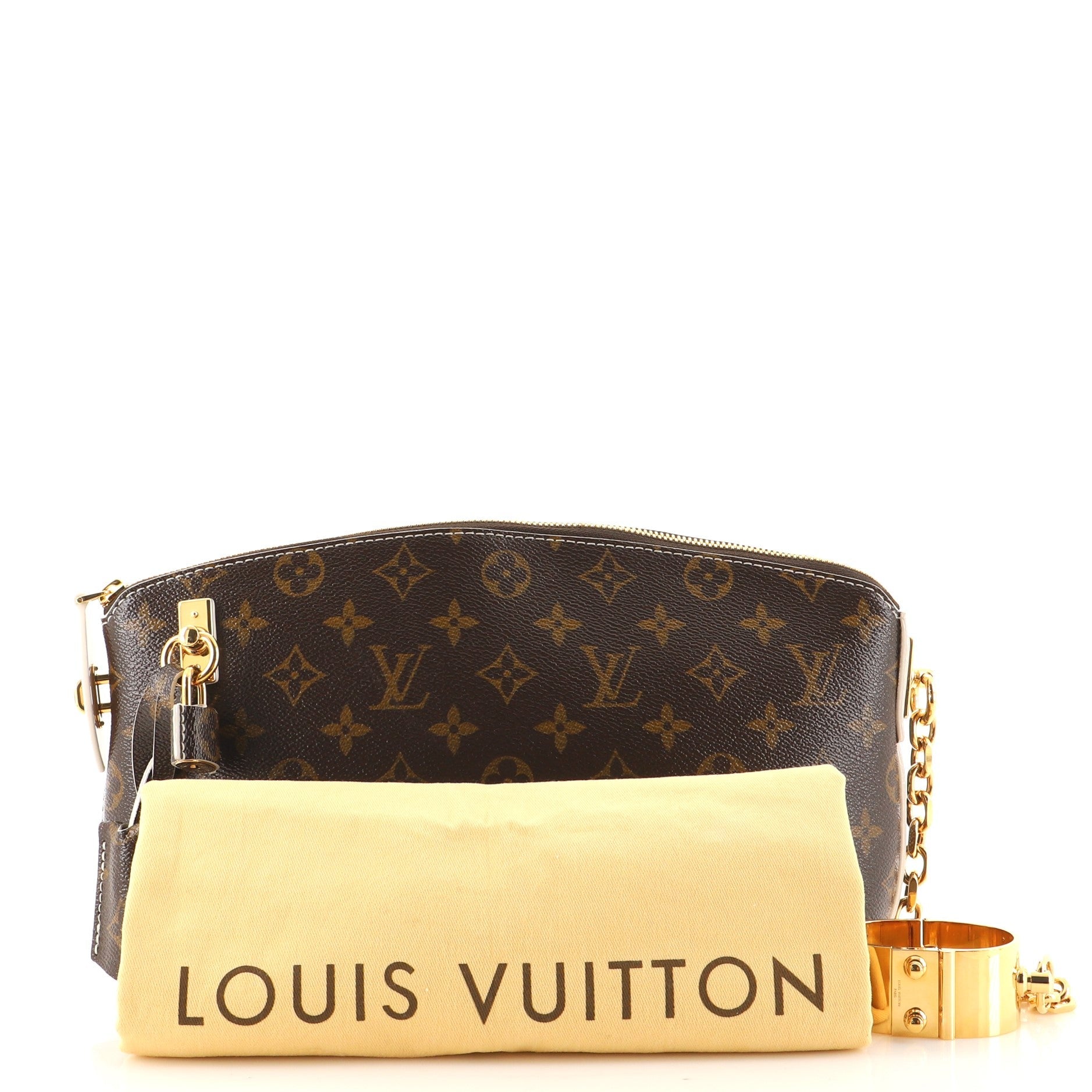 Lockit Cuff Clutch Monogram Fetish Canvas