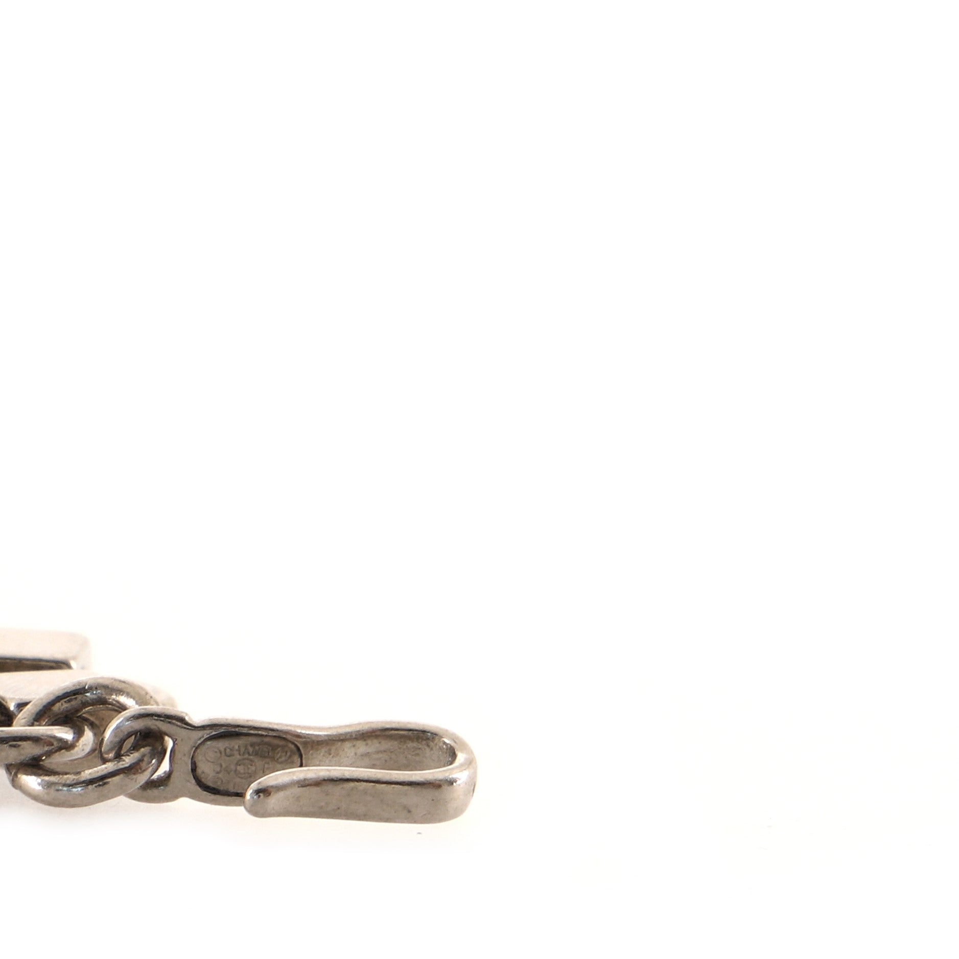 Square CC Logo Multi Chain Belt Resin and Metal 95