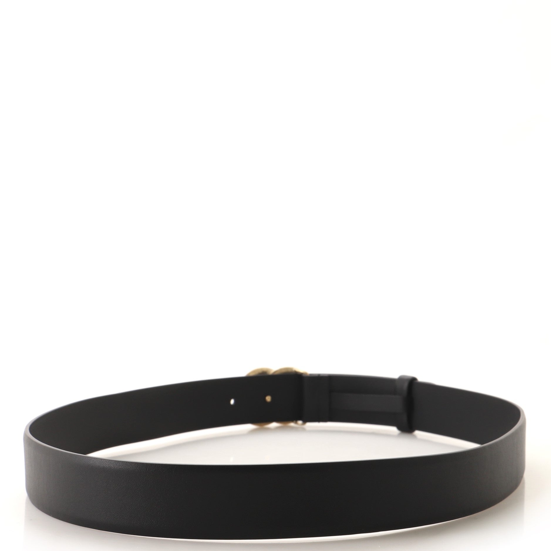 CC Belt Etched Metal with Leather Medium 85
