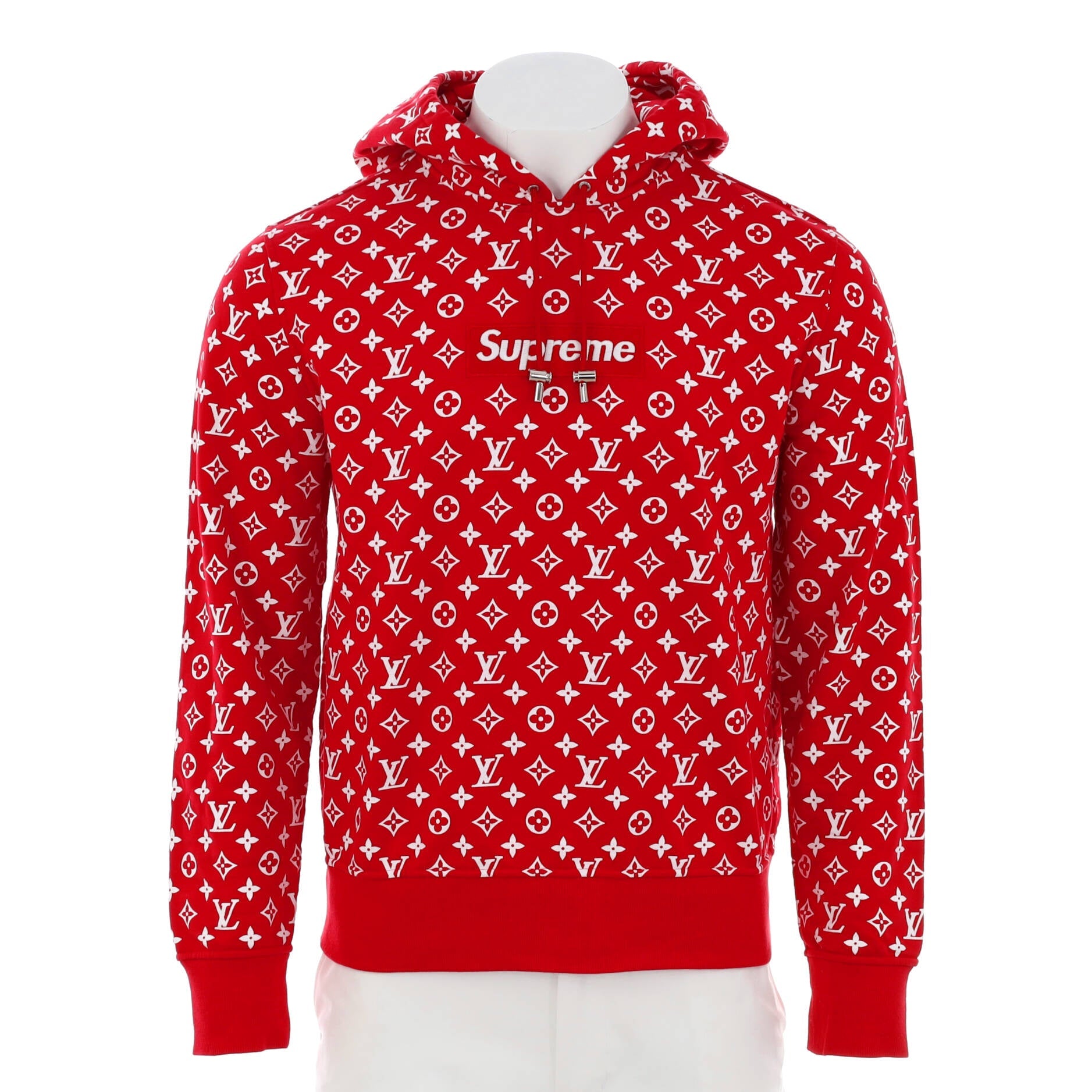 Men's Box Logo Hoodie Limited Edition Supreme Monogram Cotton Blend