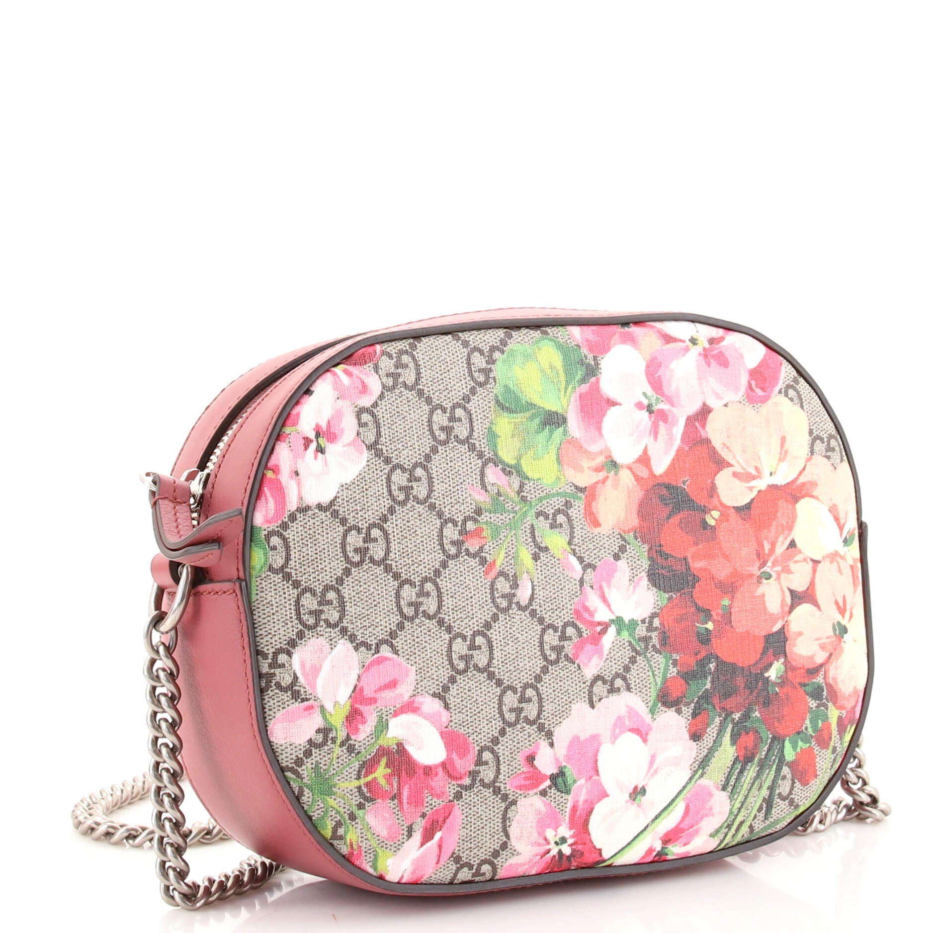 Chain Crossbody Bag Blooms Print GG Coated Canvas Mini