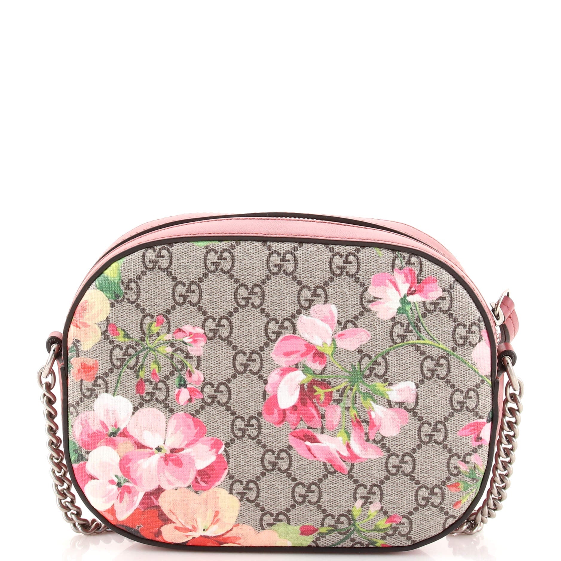 Chain Crossbody Bag Blooms Print GG Coated Canvas Mini