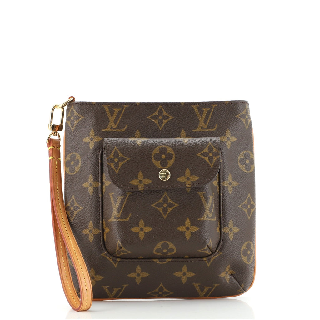 Partition Wristlet Clutch Monogram Canvas