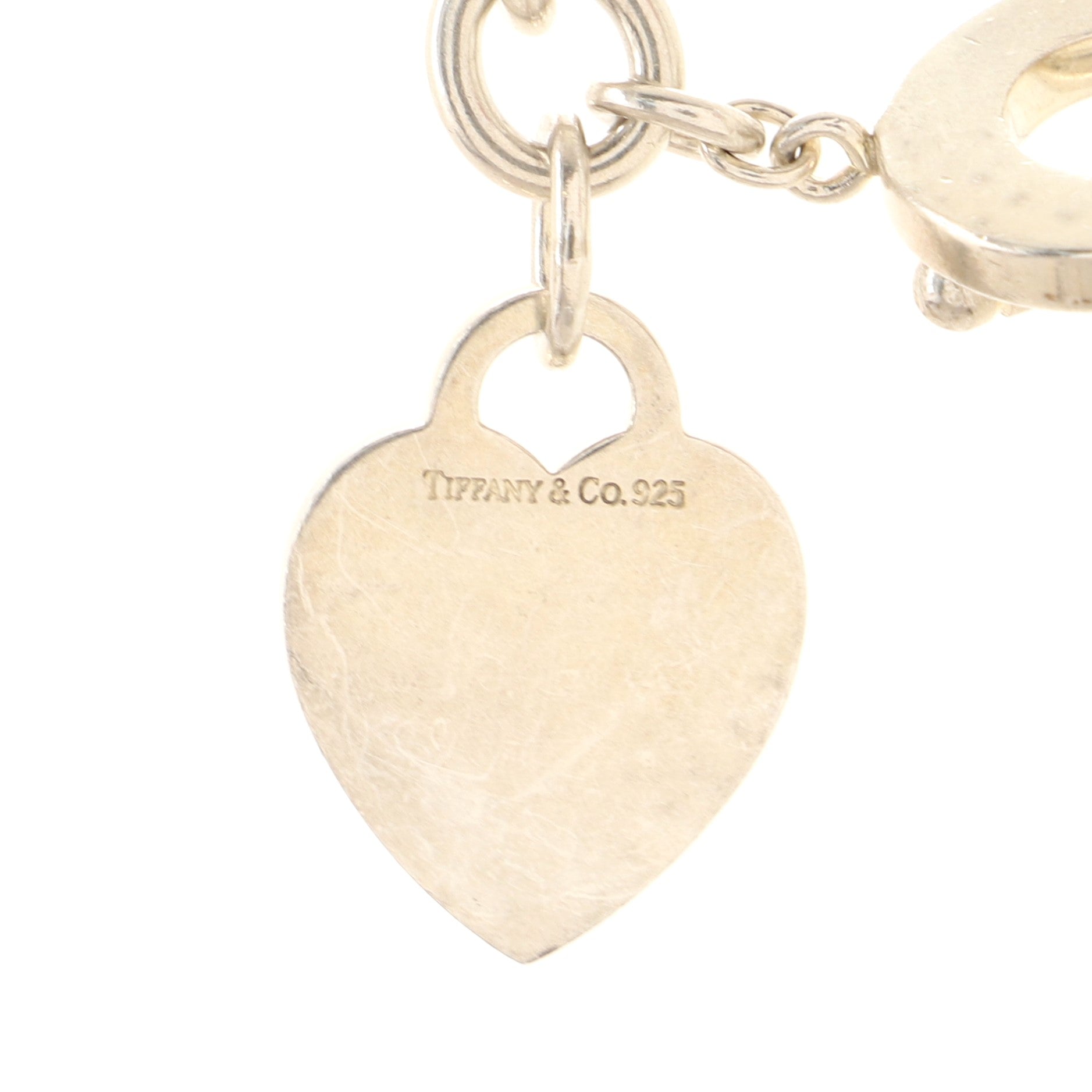 Heart Tag Choker Necklace Sterling Silver